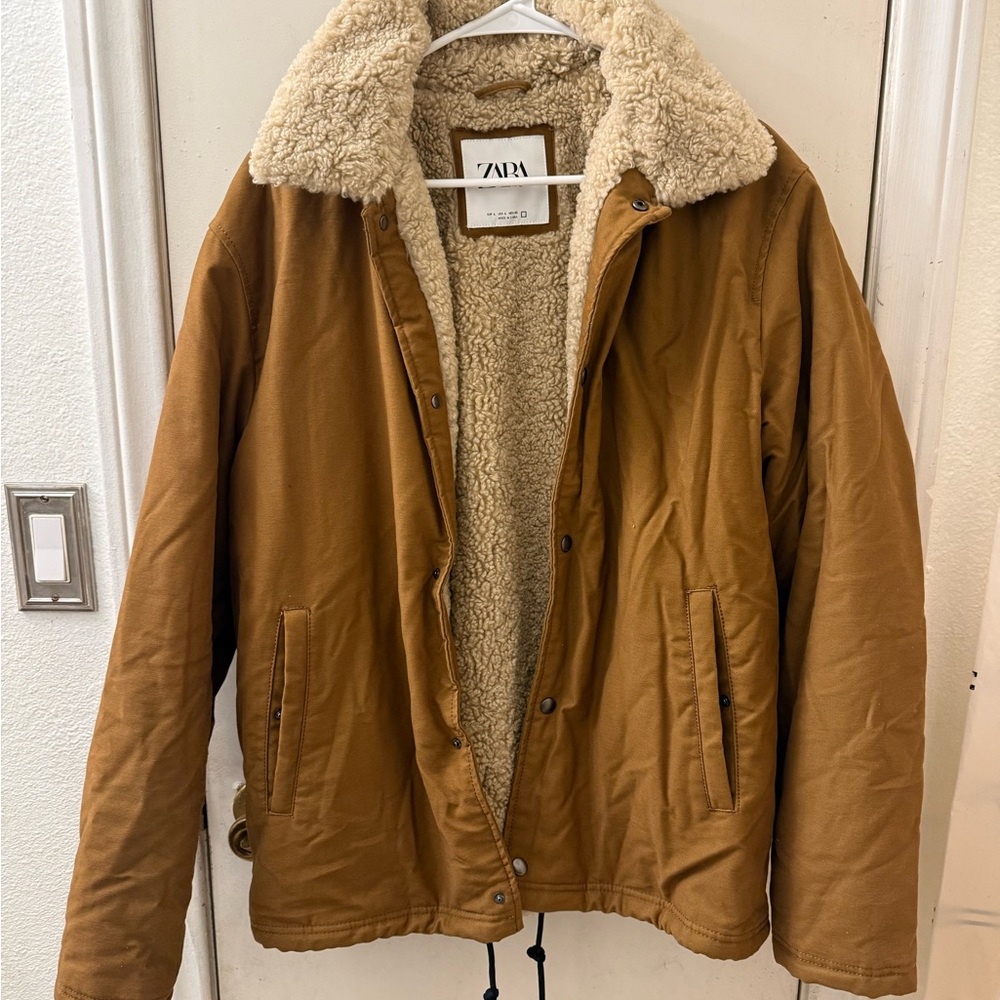 Zara Tan Sherpa Jacket